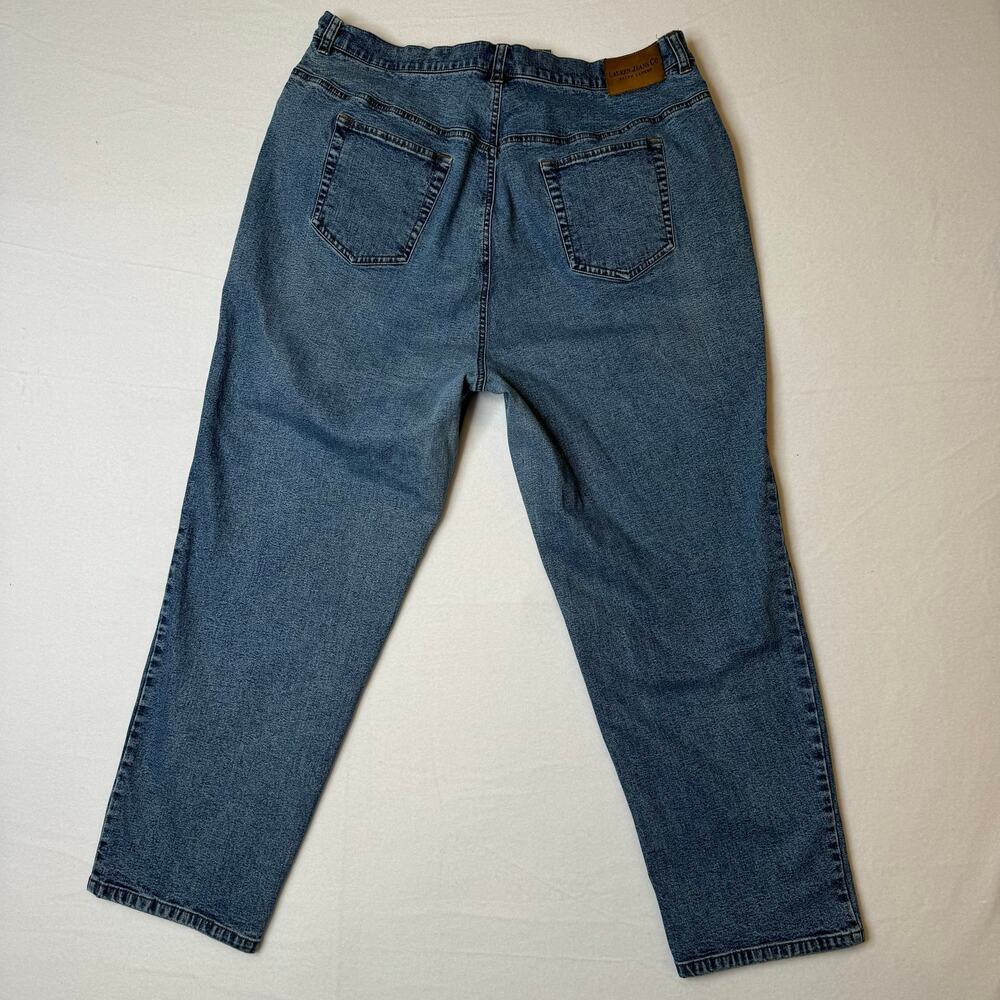 Lauren Jeans Co Ralph Lauren Women Petite Denim Jeans Size 18WP 5 Pocket Stretch - Picture 3 of 10